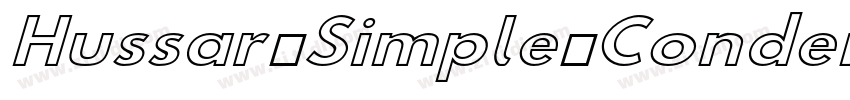 Hussar Simple Conden字体转换
